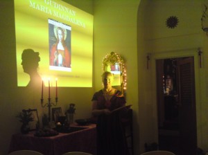 Katarina Falkenberg leder föredrag om Maria Magdalena